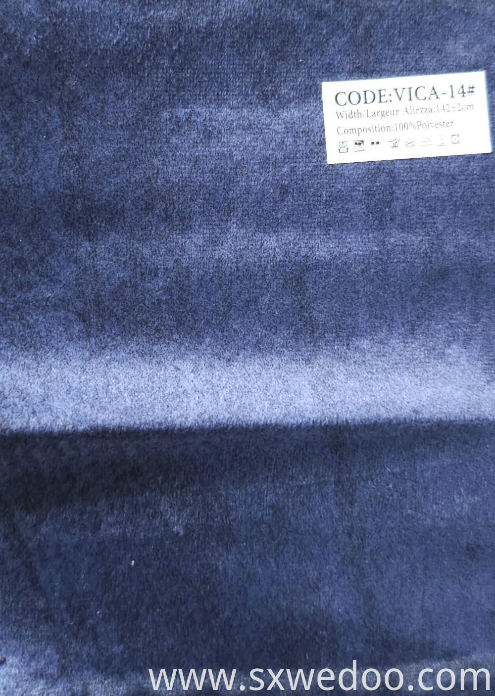 Blue Printing Sofa Fabric